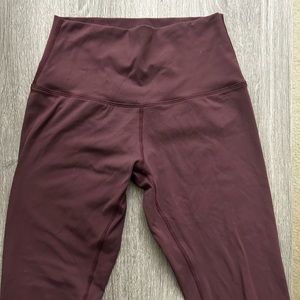 maroon lululemon leggings